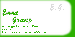emma granz business card